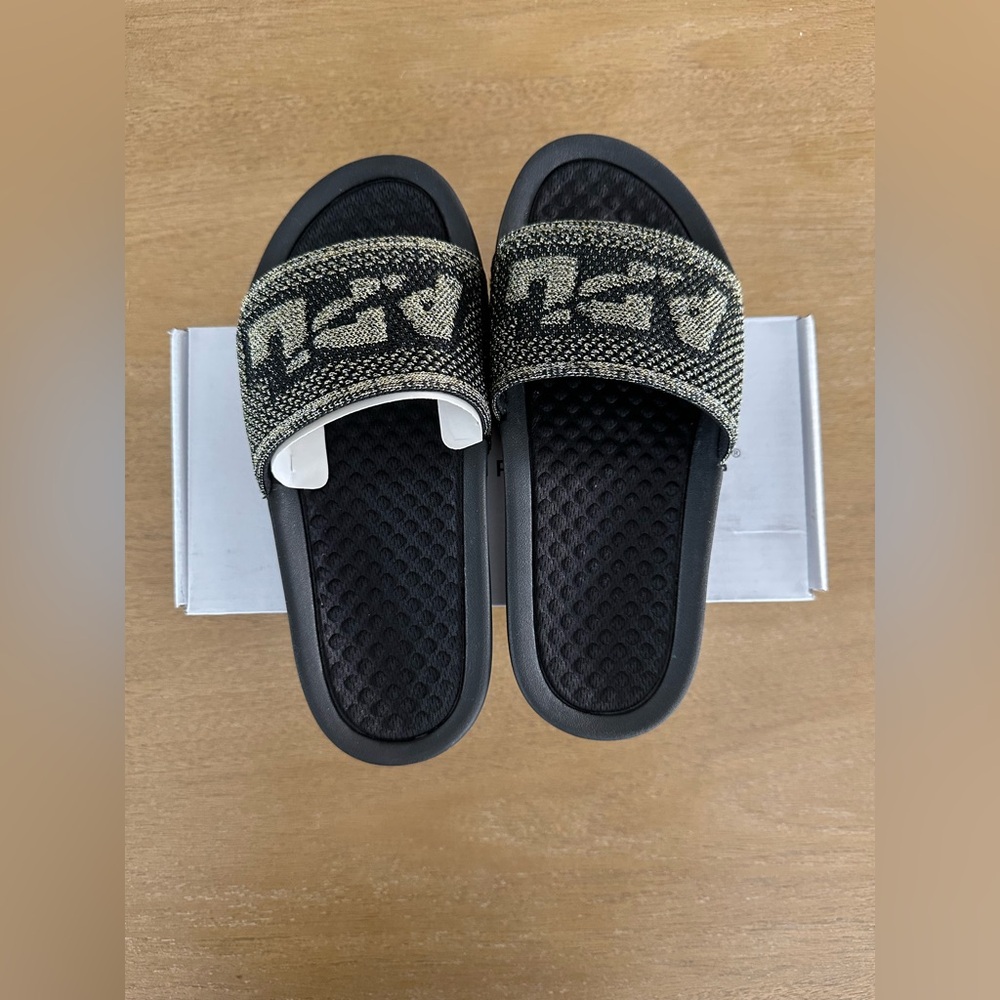 APL Women’s Techloom Slides Size 6 (Black/Gold/Silver)